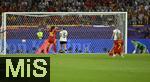 23.07.2025, UEFA Frauen-Europameisterschaft 2025 in der Schweiz. Halbfinale, Deutschland - Spanien, Im Stadion Letzigrund Zrich. Torhterin Ann-Katrin Berger (Deutschland) kassiert das 0:1