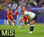 23.07.2025, UEFA Frauen-Europameisterschaft 2025 in der Schweiz. Halbfinale, Deutschland - Spanien, Im Stadion Letzigrund Zrich. Die Spanierinnen jubeln. Vorne Selina Cerci (Deutschland) 