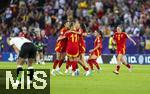 23.07.2025, UEFA Frauen-Europameisterschaft 2025 in der Schweiz. Halbfinale, Deutschland - Spanien, Im Stadion Letzigrund Zrich. Jubel bei den Spanierinnen nach Schlusspfiff, Alexia Putellas (Spanien), Leila Ouahabi (Spanien), Maite Zubieta (Spanien),  Jana Fernandez (Spanien), Mariona Caldentey (Spanien), 