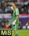23.07.2025, UEFA Frauen-Europameisterschaft 2025 in der Schweiz. Halbfinale, Deutschland - Spanien, Im Stadion Letzigrund Zrich. Torhterin Ann-Katrin Berger (Deutschland) 
