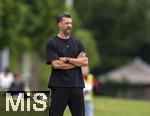 25.07.2025, Fussball 1. Bundesliga 2025/2026,  Testspiel Rot-Weiss Essen - FC Augsburg, im Donaustadion Dillingen, Schwaben. Trainer Sandro Wagner (FC Augsburg) an der Seitenlinie.  

