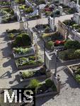 31.07.2025, Meran in Sdtirol, Italien. Ortsteil Dorf Tirol,  Friedhof an der Kirche.