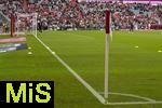 02.08.2025, Fussball Bundesliga 2025/2026, Freundschaftsspiel, FC Bayern Mnchen - Olympique Lyon, in der Allianz-Arena Mnchen, Der neu verlegte Rasen muss noch anwachsen.