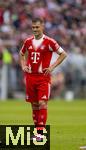 02.08.2025, Fussball Bundesliga 2025/2026, Freundschaftsspiel, FC Bayern Mnchen - Olympique Lyon, in der Allianz-Arena Mnchen, Joshua Kimmich (FC Bayern Mnchen) nachdenklich 