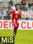 02.08.2025, Fussball Bundesliga 2025/2026, Freundschaftsspiel, FC Bayern Mnchen - Olympique Lyon, in der Allianz-Arena Mnchen,  Kingsley Coman (FC Bayern Mnchen) im Spurt 