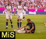 07.08.2025, Fussball Bundesliga 2025/2026, Freundschaftsspiel, Telekom-Cup, FC Bayern Mnchen - Tottenham Hotspur, in der Allianz-Arena Mnchen, Harry Kane (FC Bayern Mnchen) am Boden nach seinem vergebenen Elfmeter nach seinem Ausrutscher.