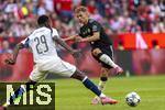 07.08.2025, Fussball Bundesliga 2025/2026, Freundschaftsspiel, Telekom-Cup, FC Bayern Mnchen - Tottenham Hotspur, in der Allianz-Arena Mnchen, re: Joshua Kimmich (FC Bayern Mnchen) gegen Pape Matar Sarr (Tottenham Hotspur) 