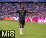 07.08.2025, Fussball Bundesliga 2025/2026, Freundschaftsspiel, Telekom-Cup, FC Bayern Mnchen - Tottenham Hotspur, in der Allianz-Arena Mnchen, Torjubel Jonah Kusi-Asare (Bayern Mnchen) 
