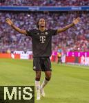 07.08.2025, Fussball Bundesliga 2025/2026, Freundschaftsspiel, Telekom-Cup, FC Bayern Mnchen - Tottenham Hotspur, in der Allianz-Arena Mnchen, Torjubel Jonah Kusi-Asare (Bayern Mnchen) 