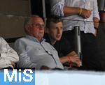 12.08.2025, Fussball Bundesliga 2025/2026, Freundschaftsspiel, Grasshopper Club Zrich - FC Bayern Mnchen - im Stadion am Letzigrund, Zrich (Schweiz).  Ehren-Prsident Uli Hoene (FC Bayern Mnchen, Hoeness) 