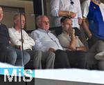 12.08.2025, Fussball Bundesliga 2025/2026, Freundschaftsspiel, Grasshopper Club Zrich - FC Bayern Mnchen - im Stadion am Letzigrund, Zrich (Schweiz).  Ehren-Prsident Uli Hoene (FC Bayern Mnchen, Hoeness) 