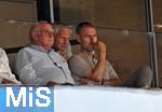 12.08.2025, Fussball Bundesliga 2025/2026, Freundschaftsspiel, Grasshopper Club Zrich - FC Bayern Mnchen - im Stadion am Letzigrund, Zrich (Schweiz). Ehren-Prsident Uli Hoene (FC Bayern Mnchen, Hoeness) 