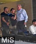 12.08.2025, Fussball Bundesliga 2025/2026, Freundschaftsspiel, Grasshopper Club Zrich - FC Bayern Mnchen - im Stadion am Letzigrund, Zrich (Schweiz). Ehren-Prsident Uli Hoene (FC Bayern Mnchen, Hoeness) 