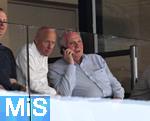 12.08.2025, Fussball Bundesliga 2025/2026, Freundschaftsspiel, Grasshopper Club Zrich - FC Bayern Mnchen - im Stadion am Letzigrund, Zrich (Schweiz). Ehren-Prsident Uli Hoene (FC Bayern Mnchen, Hoeness) 