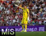 12.08.2025, Fussball Bundesliga 2025/2026, Freundschaftsspiel, Grasshopper Club Zrich - FC Bayern Mnchen - im Stadion am Letzigrund, Zrich (Schweiz). Torwart Nicolas Glaus (Grasshopper Club Zrich) 