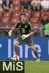 12.08.2025, Fussball Bundesliga 2025/2026, Freundschaftsspiel, Grasshopper Club Zrich - FC Bayern Mnchen - im Stadion am Letzigrund, Zrich (Schweiz). Torwart Jonas Urbig (FC Bayern Mnchen) 