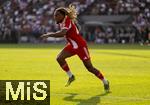 12.08.2025, Fussball Bundesliga 2025/2026, Freundschaftsspiel, Grasshopper Club Zrich - FC Bayern Mnchen - im Stadion am Letzigrund, Zrich (Schweiz). Sacha Boey (FC Bayern Mnchen) in Aktion.