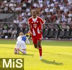 12.08.2025, Fussball Bundesliga 2025/2026, Freundschaftsspiel, Grasshopper Club Zrich - FC Bayern Mnchen - im Stadion am Letzigrund, Zrich (Schweiz). Torjubel Jonah Kusi-Asare (Bayern Mnchen) 