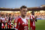12.08.2025, Fussball Bundesliga 2025/2026, Freundschaftsspiel, Grasshopper Club Zrich - FC Bayern Mnchen - im Stadion am Letzigrund, Zrich (Schweiz). Joshua Kimmich (FC Bayern Mnchen) nachdenklich nach dem Spiel.