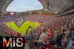 06.09.2025, Google-Pixel Frauenfussball Bundesliga 2025/2026, 1.Spieltag, FC Bayern Mnchen - Bayer 04 Leverkusen, in der Allianz-Arena Mnchen, 57.762 Zuschauer in der Allianz-Arena, ein historischer Zuschauerrekord in der Frauen-Fussballbundesliga in Deutschland.   

