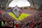 06.09.2025, Google-Pixel Frauenfussball Bundesliga 2025/2026, 1.Spieltag, FC Bayern Mnchen - Bayer 04 Leverkusen, in der Allianz-Arena Mnchen, 57.762 Zuschauer in der Allianz-Arena, ein historischer Zuschauerrekord in der Frauen-Fussballbundesliga in Deutschland.   

