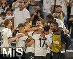 07.09.2025, Fussball WM-Qualifikation Europa 2025/26, 6.Spieltag,  Deutschland - Nordirland, im Rhein-Energie-Stadion Kln, Torjubel Florian Wirtz (Deutschland), Josua Kimmich (Deutschland), Jonathan Tah (Deutschland), Maximilian Beier (Deutschland), 