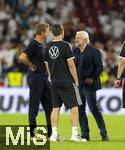 07.09.2025, Fussball WM-Qualifikation Europa 2025/26, 6.Spieltag,  Deutschland - Nordirland, im Rhein-Energie-Stadion Kln, nach dem Spiel, li: Trainer Julian Nagelsmann (Deutschland), re: Rudi Vller (Sportdirektor Deutschland).