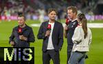 07.09.2025, Fussball WM-Qualifikation Europa 2025/26, 6.Spieltag,  Deutschland - Nordirland, im Rhein-Energie-Stadion Kln, RTL-Expertenrunde am Spielfeldrand mit dem Trainer Julian Nagelsmann (Deutschland), v.li: Lothar Matthus, Edin Terzic, Trainer Julian Nagelsmann (Deutschland), Moderatorin Laura Wontorra.