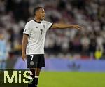 07.09.2025, Fussball WM-Qualifikation Europa 2025/26, 6.Spieltag,  Deutschland - Nordirland, im Rhein-Energie-Stadion Kln, Jamie Leweling (Deutschland) zeigt 