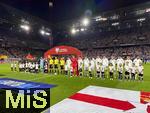 07.09.2025, Fussball WM-Qualifikation Europa 2025/26, 6.Spieltag,  Deutschland - Nordirland, im Rhein-Energie-Stadion Kln, Aufstellung der beiden Mannschaften zur Hymne.