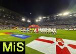 07.09.2025, Fussball WM-Qualifikation Europa 2025/26, 6.Spieltag,  Deutschland - Nordirland, im Rhein-Energie-Stadion Kln, Aufstellung der beiden Mannschaften zur Hymne.