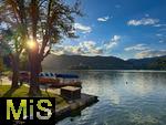 03.09.2025, Bled, Slowenien, Der Bleder See, auch Veldeser See oder Felder See, slowenisch Blejsko jezero, ist ein See in der slowenischen Region Oberkrain (Gorenjska) beim Kurort Bled. 