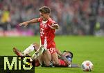 13.09.2025, Fussball Bundesliga 2025/2026, 3.Spieltag, FC Bayern Mnchen - Hamburger SV in der Allianz-Arena Mnchen,  v.l. Tom Bischof (Bayern Mnchen) gegen Fabio Vieira (Hamburger SV) 


