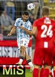 14.09.2025, Fussball 3. Liga 2025/2026, 5.Spieltag, TSV 1860 Mnchen - TSV Havelse, im Stadion an der Grnwalder Strasse Mnchen, Kevin Volland (TSV 1860 Mnchen) Kopfball.