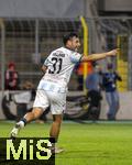 14.09.2025, Fussball 3. Liga 2025/2026, 5.Spieltag, TSV 1860 Mnchen - TSV Havelse, im Stadion an der Grnwalder Strasse Mnchen, Kevin Volland (TSV 1860 Mnchen) Torjubel 