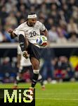 10.10.2025, Fussball WM-Qualifikation Europa 2025/26, 7.Spieltag,  Deutschland - Luxemburg, in der PreZero-Arena (Sinsheim). Serge Gnabry (Deutschland) am Ball 