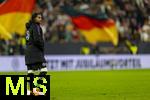 10.10.2025, Fussball WM-Qualifikation Europa 2025/26, 7.Spieltag,  Deutschland - Luxemburg, in der PreZero-Arena (Sinsheim). Serge Gnabry (Deutschland) nachdenklich nach dem Spiel.