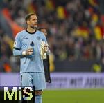 10.10.2025, Fussball WM-Qualifikation Europa 2025/26, 7.Spieltag,  Deutschland - Luxemburg, in der PreZero-Arena (Sinsheim). Torwart Oliver Baumann (Deutschland) nachdenklich 