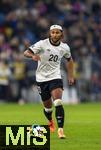 10.10.2025, Fussball WM-Qualifikation Europa 2025/26, 7.Spieltag,  Deutschland - Luxemburg, in der PreZero-Arena (Sinsheim). Serge Gnabry (Deutschland) am Ball 