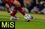 10.10.2025, Fussball WM-Qualifikation Europa 2025/26, 7.Spieltag,  Deutschland - Luxemburg, in der PreZero-Arena (Sinsheim). Spielball der WM 2026, TRIONDA von Adidas beim Zweikampf der Spieler 