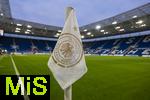 10.10.2025, Fussball WM-Qualifikation Europa 2025/26, 7.Spieltag,  Deutschland - Luxemburg, in der PreZero-Arena (Sinsheim). Eckfahnen sind mit dem Logo des DFB mit dem Bundesadler bedruckt.