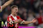 18.10.2025, Fussball Bundesliga 2025/2026, 7.Spieltag, FC Bayern Mnchen - Borussia Dortmund, in der Allianz-Arena Mnchen, Schlussjubel Joshua Kimmich (FC Bayern Mnchen) 