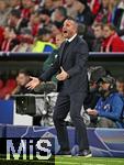 22.10.2025,  Fussball UEFA Championsleague 2025/2026: Vorrunde 3.Spieltag, FC Bayern Mnchen - Club Brgge, in der Allianz-Arena Mnchen. Nicky Hayen (Club Brgge) ist unzufrieden,
  

