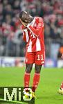 22.10.2025,  Fussball UEFA Championsleague 2025/2026: Vorrunde 3.Spieltag, FC Bayern Mnchen - Club Brgge, in der Allianz-Arena Mnchen. Nicolas Jackson (FC Bayern Mnchen) jubelt 
  

