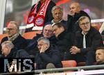 22.10.2025,  Fussball UEFA Championsleague 2025/2026: Vorrunde 3.Spieltag, FC Bayern München - Club Brügge, in der Allianz-Arena München. Ehrentribüne mit Ex-Vorstandsvorsitzender Karl-Heinz Rummenigge (FC Bayern München), Ehren-Präsident Uli Hoeneß (FC Bayern München, Hoeness), Sportvorstand Max Eberl (Bayern München), Vorstandsvorsitzender Jan-Christian Dreesen (FC Bayern München),  Präsident Herbert Hainer (FC Bayern),