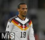 14.11.2025, Fussball WM-Qualifikation Europa 2025/26, 9.Spieltag,  Luxemburg - Deutschland, im Stade de Luxembourg (Croix de Gasperich, Luxemburg), Leroy Sane (Deutschland) nachdenklich