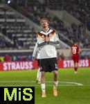 14.11.2025, Fussball WM-Qualifikation Europa 2025/26, 9.Spieltag,  Luxemburg - Deutschland, im Stade de Luxembourg (Croix de Gasperich, Luxemburg), Nick Woltemade (Deutschland) Torjubel 