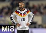 14.11.2025, Fussball WM-Qualifikation Europa 2025/26, 9.Spieltag,  Luxemburg - Deutschland, im Stade de Luxembourg (Croix de Gasperich, Luxemburg), Serge Gnabry (Deutschland) nachdenklich 