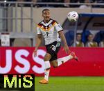 14.11.2025, Fussball WM-Qualifikation Europa 2025/26, 9.Spieltag,  Luxemburg - Deutschland, im Stade de Luxembourg (Croix de Gasperich, Luxemburg), Jamie Leweling (Deutschland) am Ball 