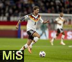 14.11.2025, Fussball WM-Qualifikation Europa 2025/26, 9.Spieltag,  Luxemburg - Deutschland, im Stade de Luxembourg (Croix de Gasperich, Luxemburg), Leon Goretzka (Deutschland) am Ball 